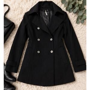 Japanese Designer Le Souk Black Double Breasted Tailored Coat
From Japan US XS/S